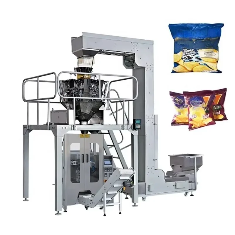 Customized High Accuracy Multi-head Weigher Automatic Pouch Pillow Bag Packaging Machine for Granular Snack Food Filling
