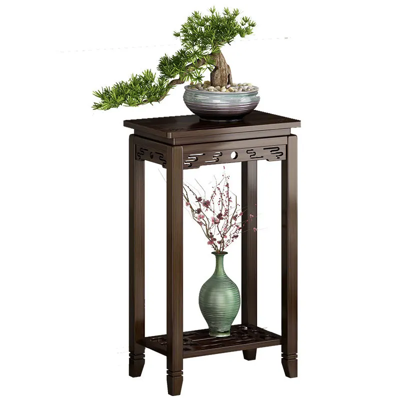 

New Chinese antique flower rack, flower table, multifunctional storage rack, balcony, flower pot rack