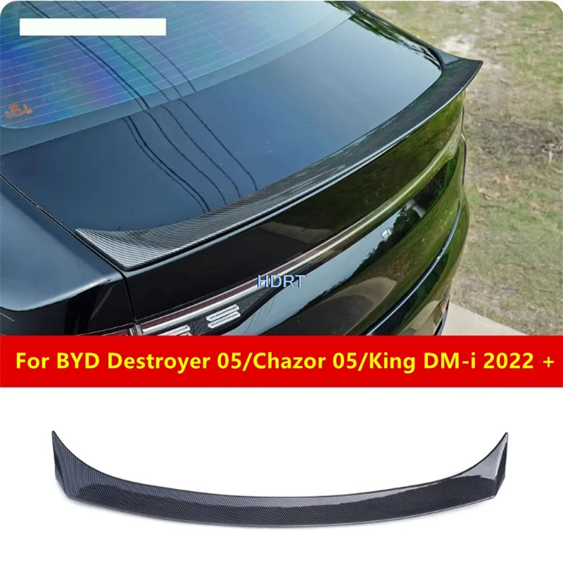 

For BYD Destroyer 05/Chazor 05/King DM-i 2022 + Car Rear Trunk Roof Spoiler Plate Fixed Wind Tail Wing Cover Styling Accessories