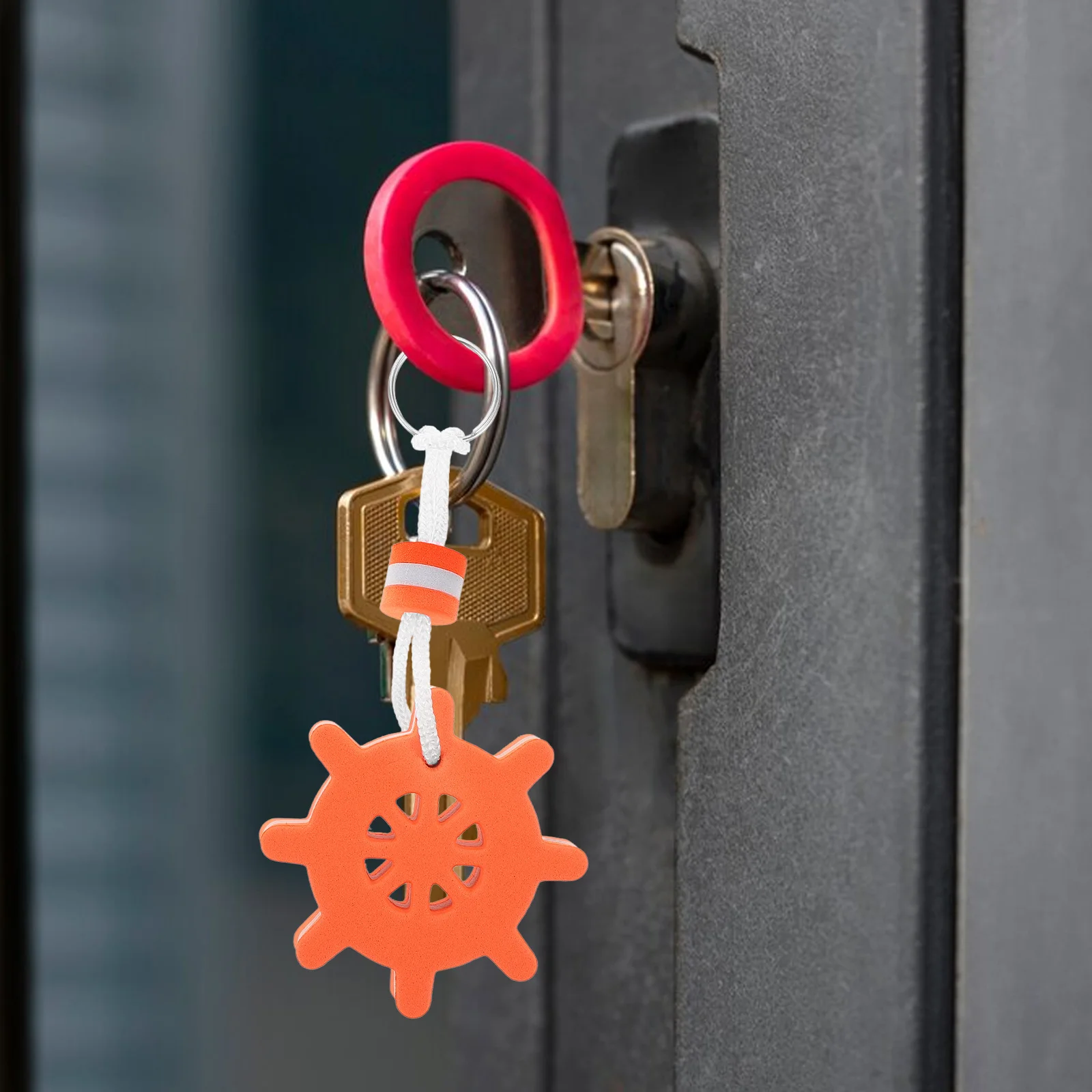 

10pcs Floating Keychain Waterproof Buoyant Key Ring For Boating Fishing Surfing Swimming Sailing Water Sports Beach Kayaking Rv