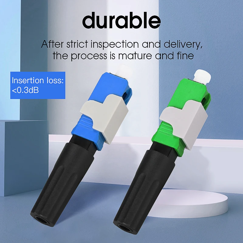Single-Mode Fiber Optic Quick Connector SCUPC/SCAPC FTTH Cold Connector Tool Field Assembly Adapter Optical Fiber Fast Connector