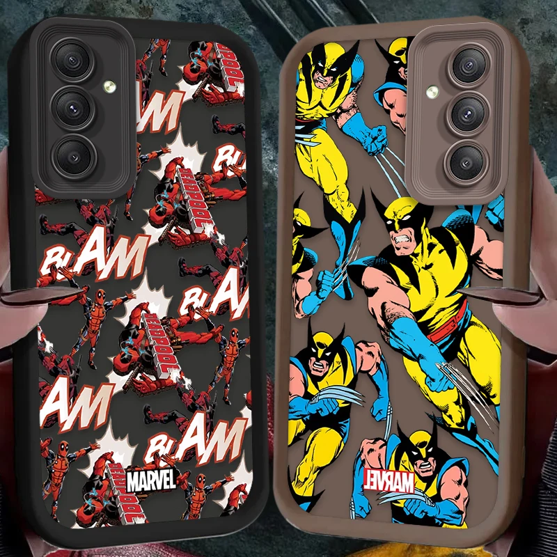 Marvel Deadpool Wolverine Case for Samsung Galaxy A24 A55 A25 A35 A05 A05S A15 5G A13 A23 A12 A22 A32 A52 A52S A71 A72 A51 Cover