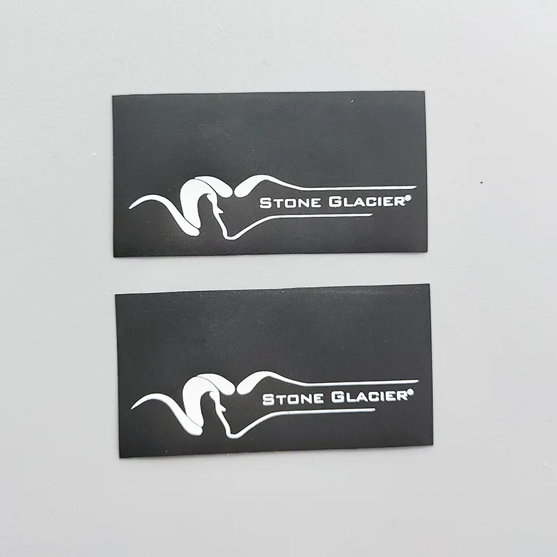 

Custom Black TPU Label with Silk Screen Printing Washable Soft Rubber Silicone Tag for Swimwear Underwear with Care Content Size