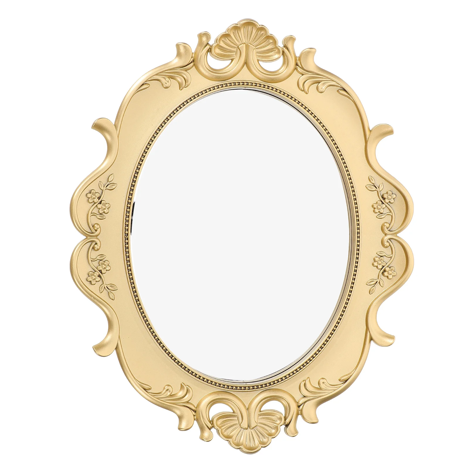 Mirror Vanity Tray Plastic Jewelry Desk Organizer for Rings Earrings Perfume Makeup Display Decorative Jewelry Tray