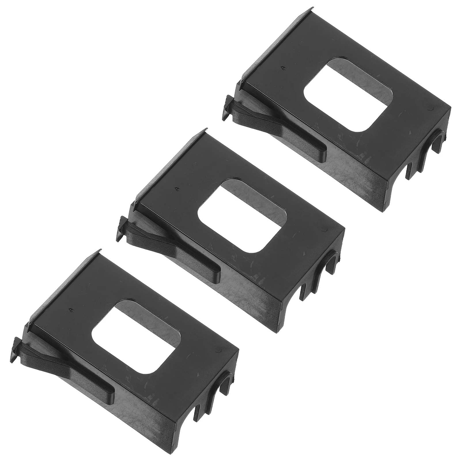 

3 Pcs Electric Guitar Box Stand Accessory Cover Pickup Slot Holder Black Bracket Replacement Parts