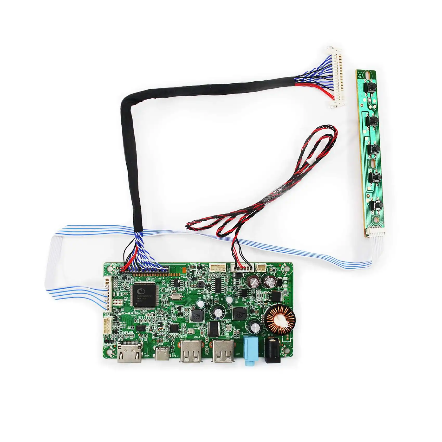 HD MI Type C LCD Controller Board For 21.5 in 1920x1080 6P LED Backlight LCD