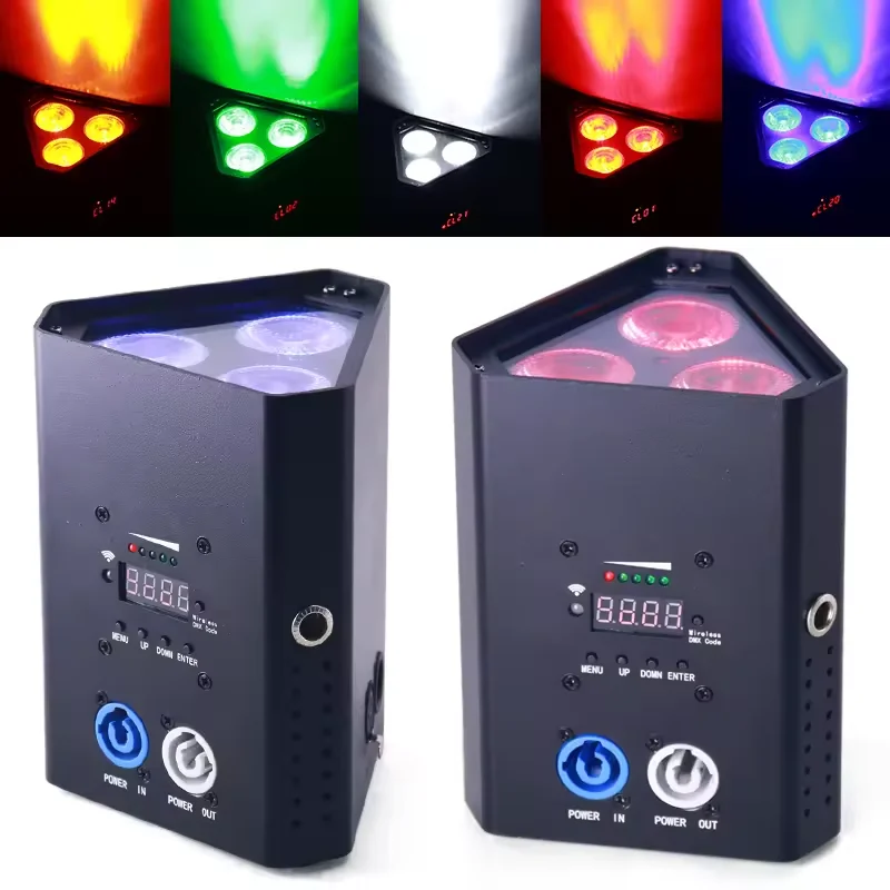 LED Wireless Battery Par light 3x18W RGBWA+UV 6in1 effect light Stage Show Disco DJ Party Club Bar dmx512 light show