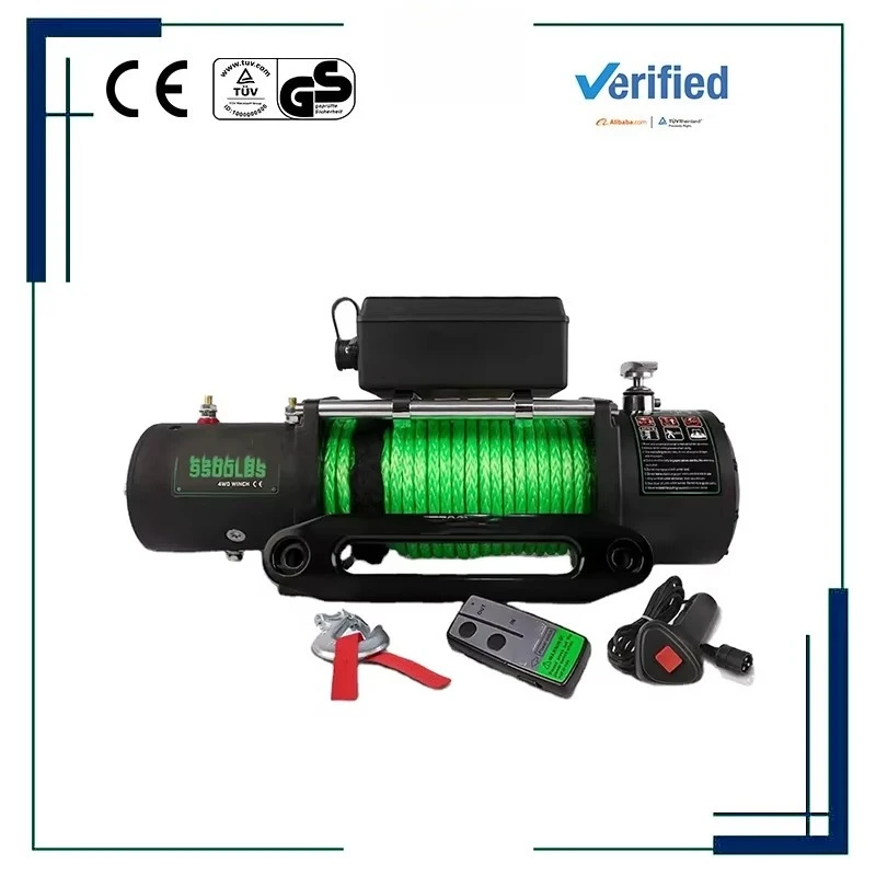 20M Length IP68 Waterproof Rating 12V Winch Powerful Motor Truck Trailer Towing 3-Stage Planetary Gear System Electric Winch