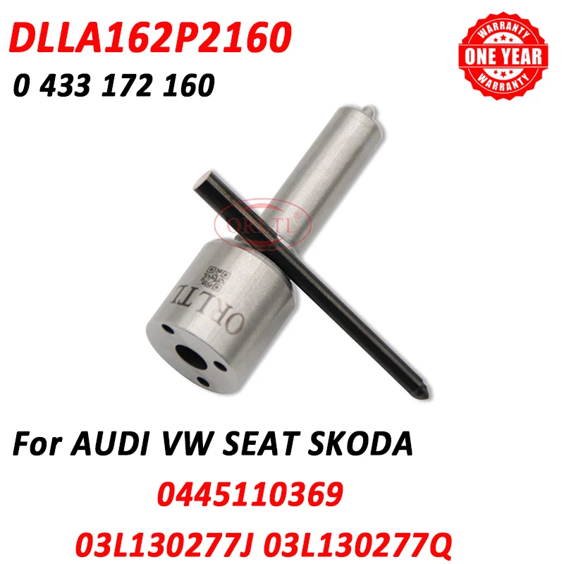 New Nozzle DLLA162P2160 Diesel Injection Sprayer DLLA 162 P2160 For VW SKODA 0445110369 0445110368 03L130277J 03L130277Q