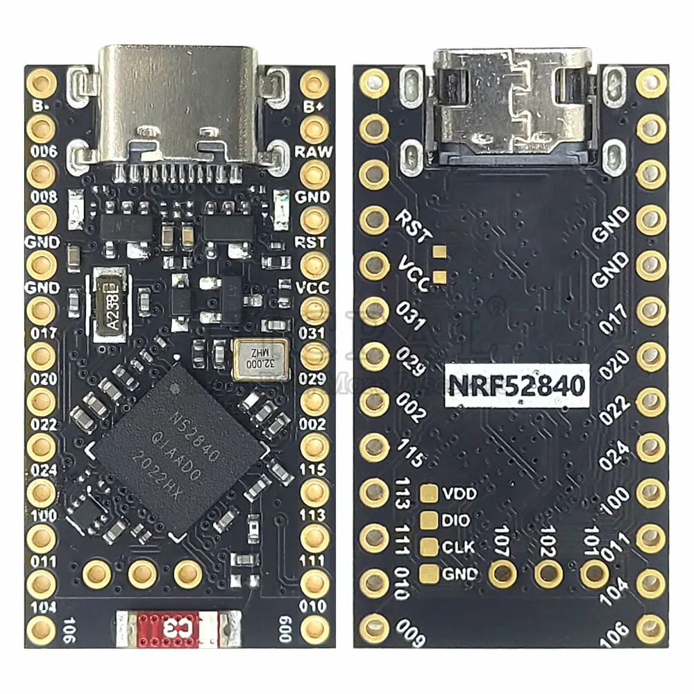 NRF52840 Development Board Module for Nano V2.0 with Bluetooth 5.0 Support Charge 3.7V Manage MINI USB Type-C 64MHz