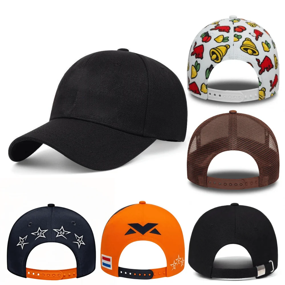Best Seller Multiple Men's and Women's Fashion Racing Series Baseball Hats Outdoor Sports Hats Summer Sunscreen Curved Sun Hat