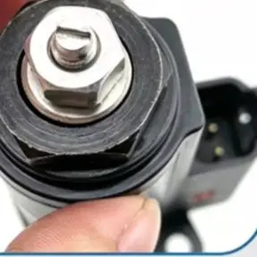 For Pilot Safety Lock Solenoid Valve For CAT E312 E320 E325 E330 Aluminum Alloy Black Replacement Part 14x8x9cm
