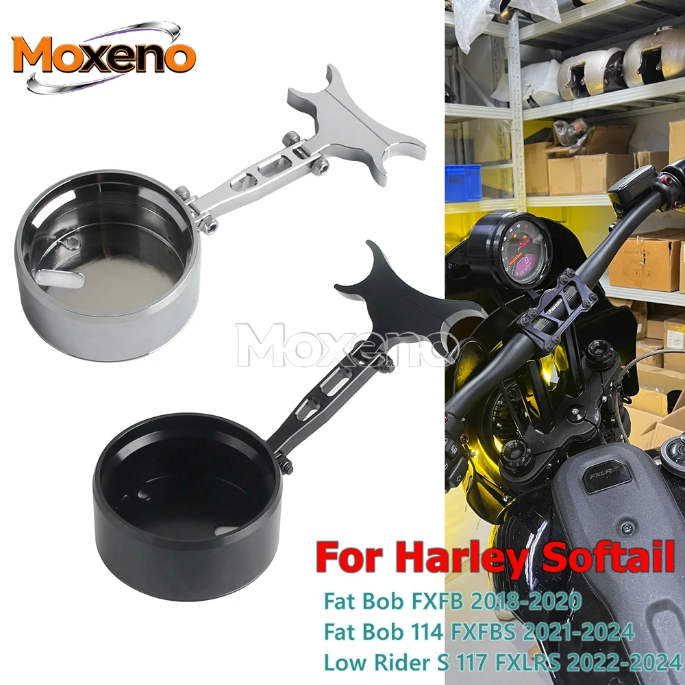 Adjustable Height Motorcycle Speedometer Relocation Housing Bracket For Harley Softail Fat Bob FXFB FXFBS Low Rider FXLRS 18-24