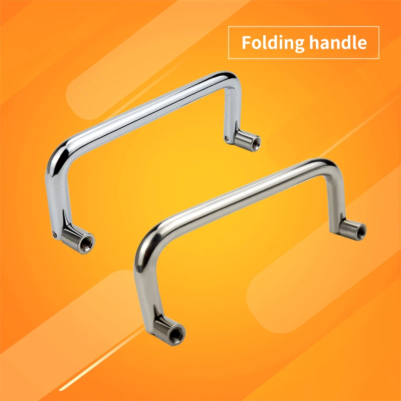 

304 Stainless Steel Folding Handle Handle Handcraft Toolbox Handle Drawer Cabinet door Handle U-Handle LS503