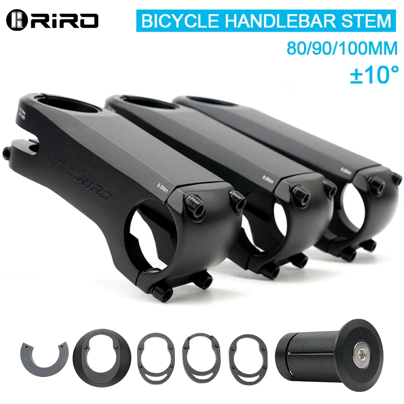 

Вынос руля для велосипеда RIRO 80/90/100 мм ±10 ° Велосипедный вынос руля из алюминиевого сплава с внутренней проводкой, для MTB, запчасти для велосипедов