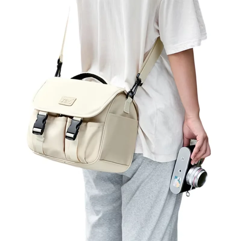 Waterproof Wear-resistant Shoulder Camera Bag,DSLR Mirrorless Camera Lens Handbag Compatible with Canon Nikon Sony Fujifilm