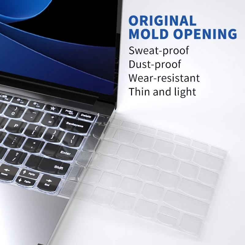 3in1 Laptop Case For 2025/2024 Lenovo IdeaPad Slim 5 14/16 Inch Frosted Transparent Hard Shell TPU Keyboard Screen Protector