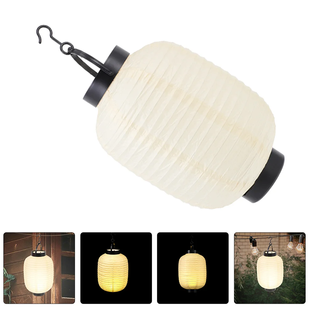 2 Pcs Paper Lantern Folding Hanging Lanterns Japanese Foldable Japanese-style White Decorative Baby