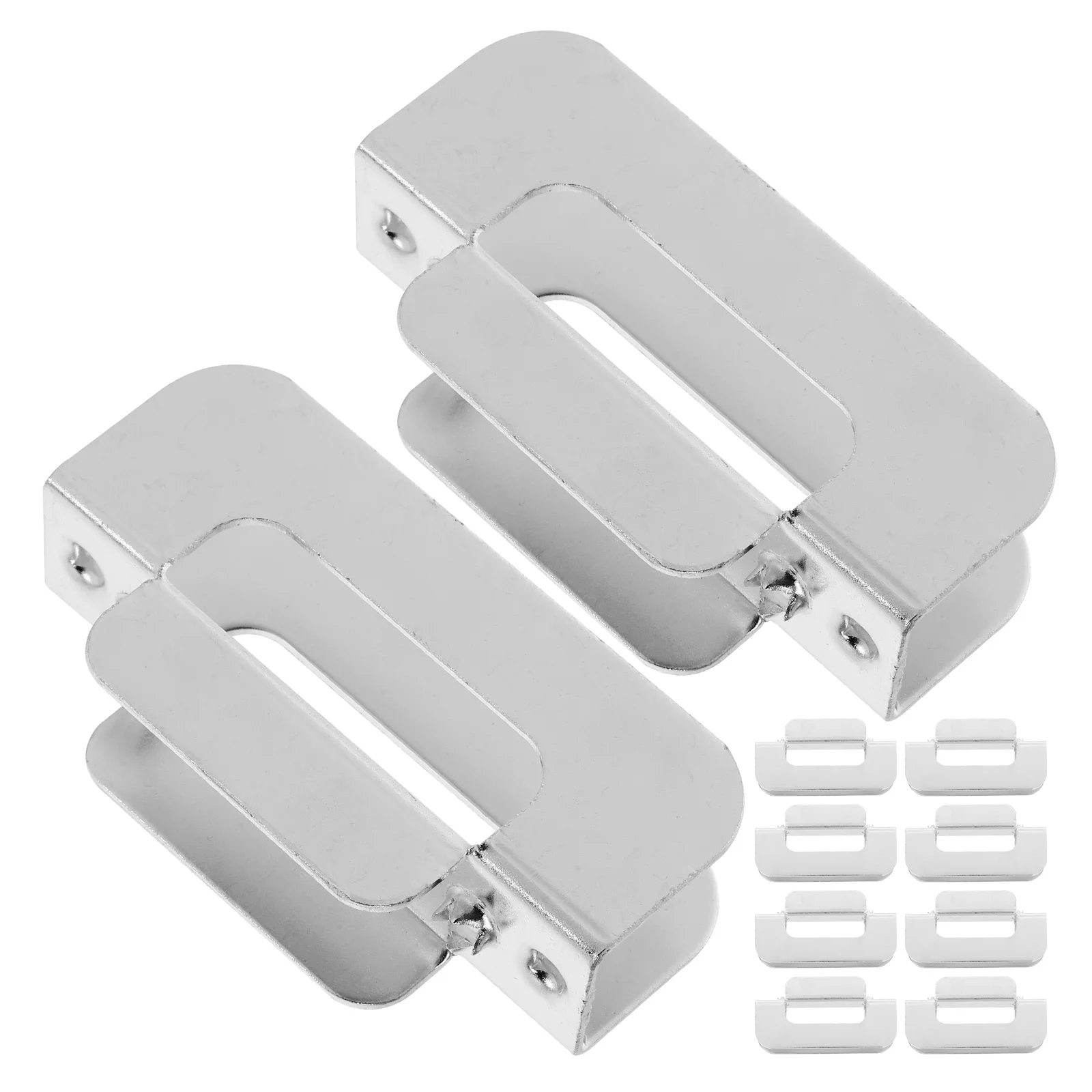 

10pcs H-shaped Slot Panels Shelf Clips Stainless Steel Corner Brackets Drywall Clips Repair Wood Angle Brackets