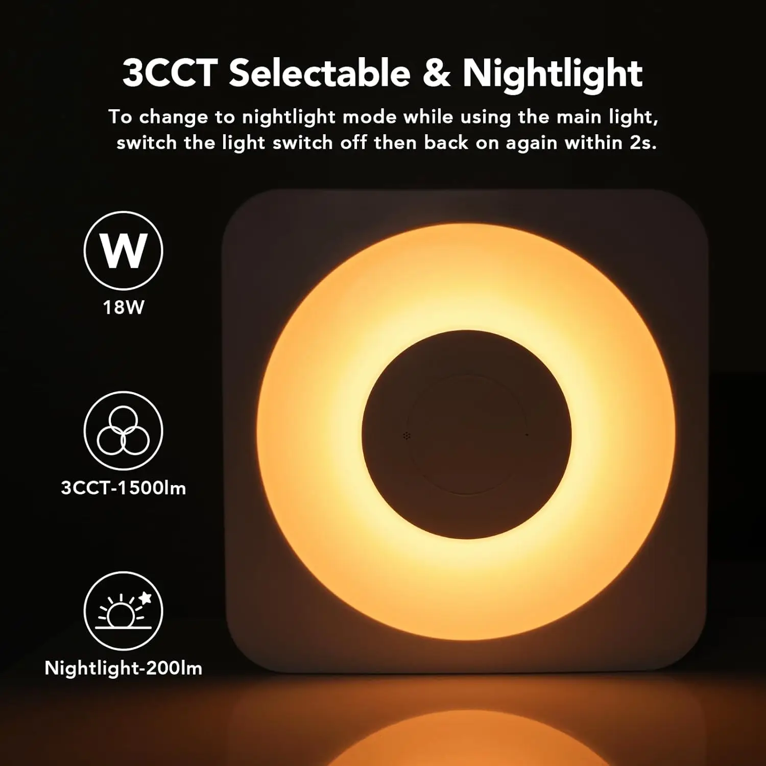 Bathroom Exhaust Fan with Light, 40W Bathroom Fan with Humidity Sensor, 160 CFM 1.0 Sones Bathroom Vent Fan with Lig