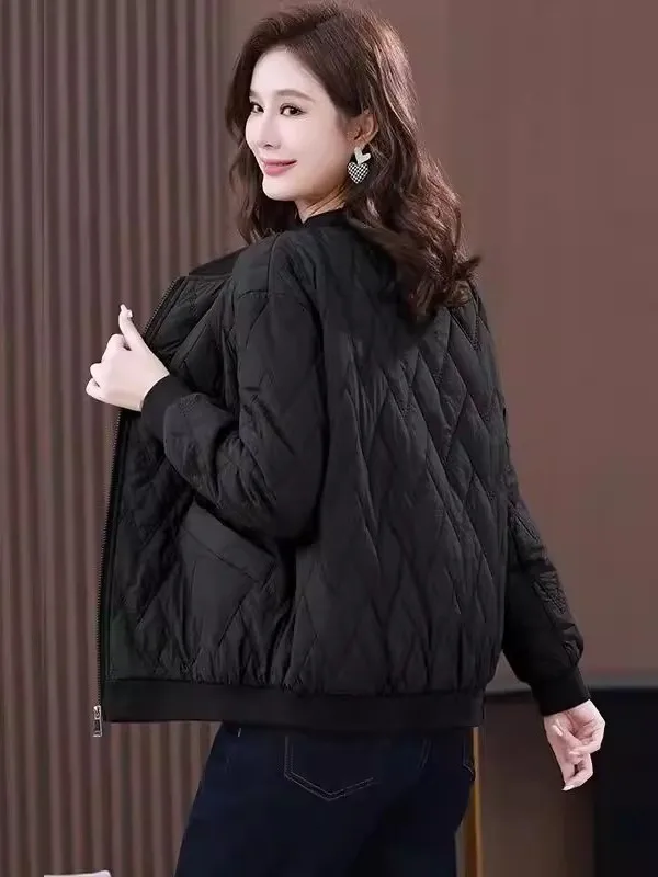 

Large Size 300 Pou Retro Stitched Diamond Pattern Cotton Jaet Men's Baseball Sle Autumn Winter Streetwear Coat