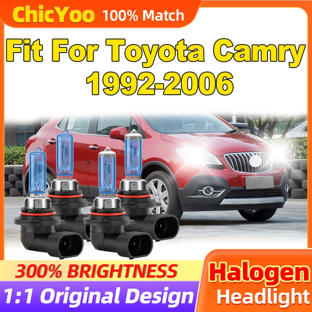 

Fit For Toyota Camry 1992-2003 2004 2005 2006 200W Halogen Lamps 24000LM Plug And Play Front Lights 12V 6500K Halogen Headlights