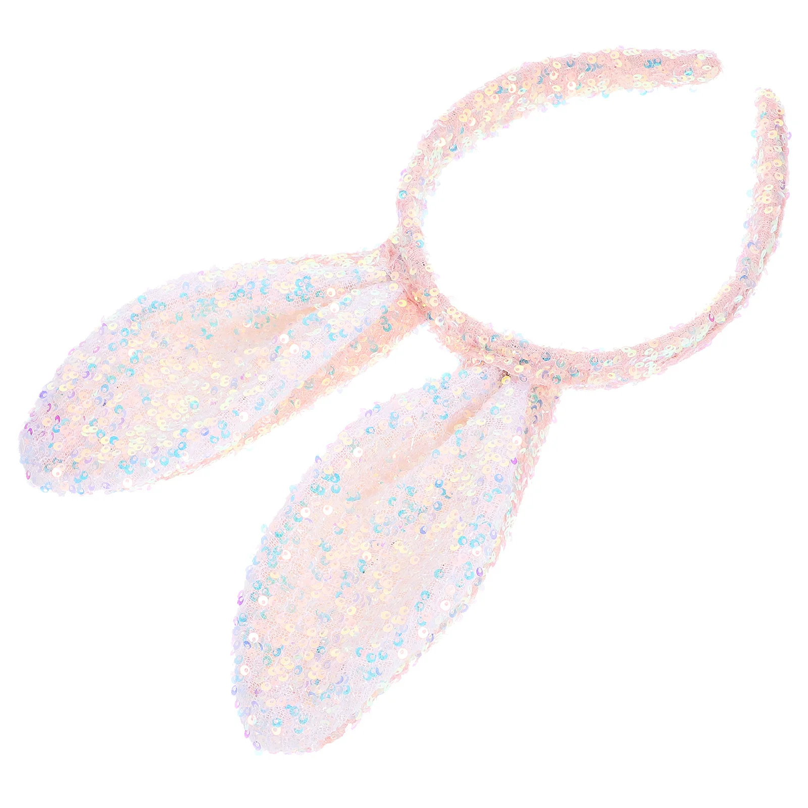 

Bunny Ears Headband Glittering Easter Cosplay Accessory Party Wedding Photo Prop Comfortable Dazzling Lightweight Adjustable
