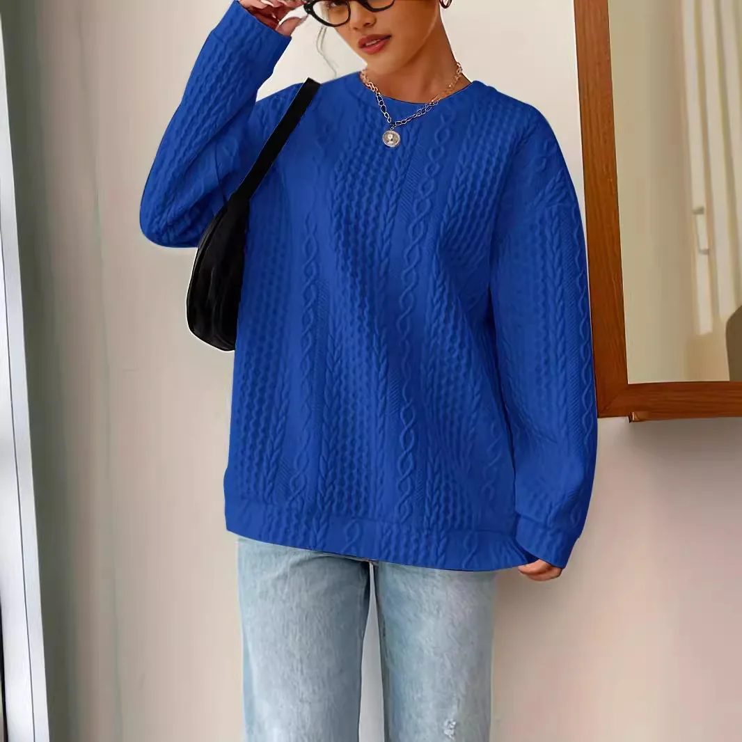 Hot Selling Women's Pullover Sweatshirt 2024 Spring Autumn Outerwears Pullover 4-in-1 Cotton Casual Jumper Women's Clothing Traf