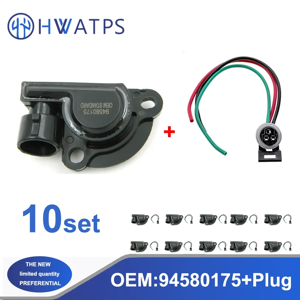 Enchufe del Sensor de posición del cuerpo del acelerador, para Chevrolet Aveo 1.6L Daewoo Lanos 1.6L Nubira 2.0L Laganza 2.2L, 1/5/10 piezas/Set, 94580175