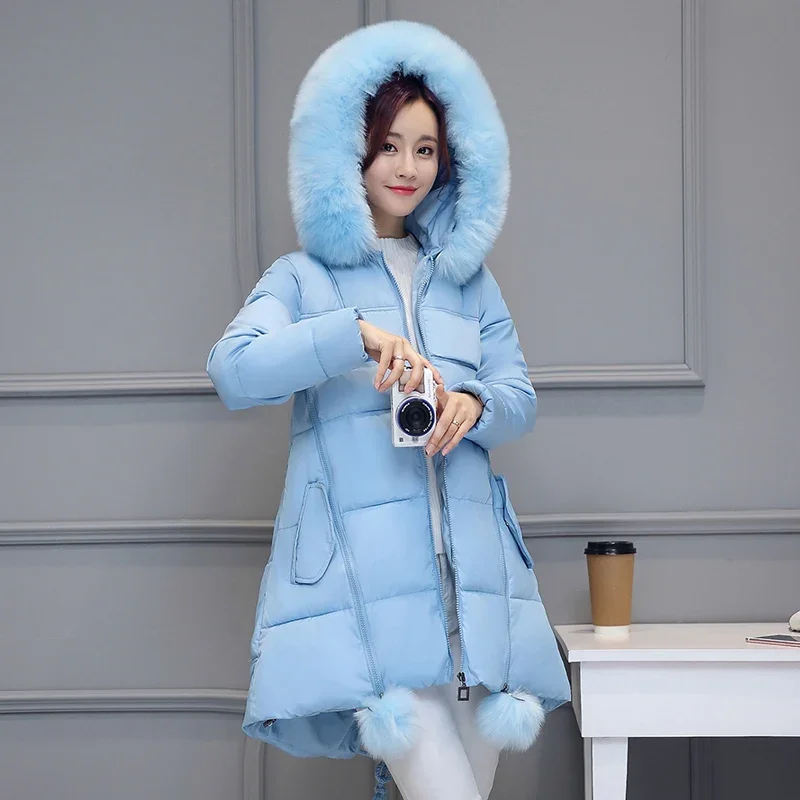 Oversize Winter Jacket Women Parka New Hooded Outerwear Warm Down Cotton Jacket Plus Size 5XL 6XL Winter Coat Parker Women Y159