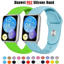 Vitality Band for Huawei Watch FIT 2 Strap, Smart Watch, Pulseira de Silicone, Pulseira Correa Sport, Fits 2 Belt Acessórios