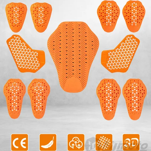Protectores de motocicleta con certificación CE, almohadillas traseras para chaqueta de Moto integrada, rodilleras para Motocross, coderas, equipo de protección para Moto