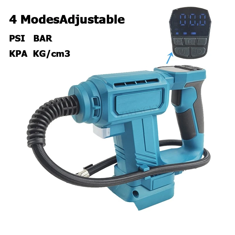 

Беспроводная автомобильная шина для Makita/Dewalt/Milwaukee 18 В, аккумуляторный насос, портативный воздушный компрессор, цифровой электрический воздушный насос