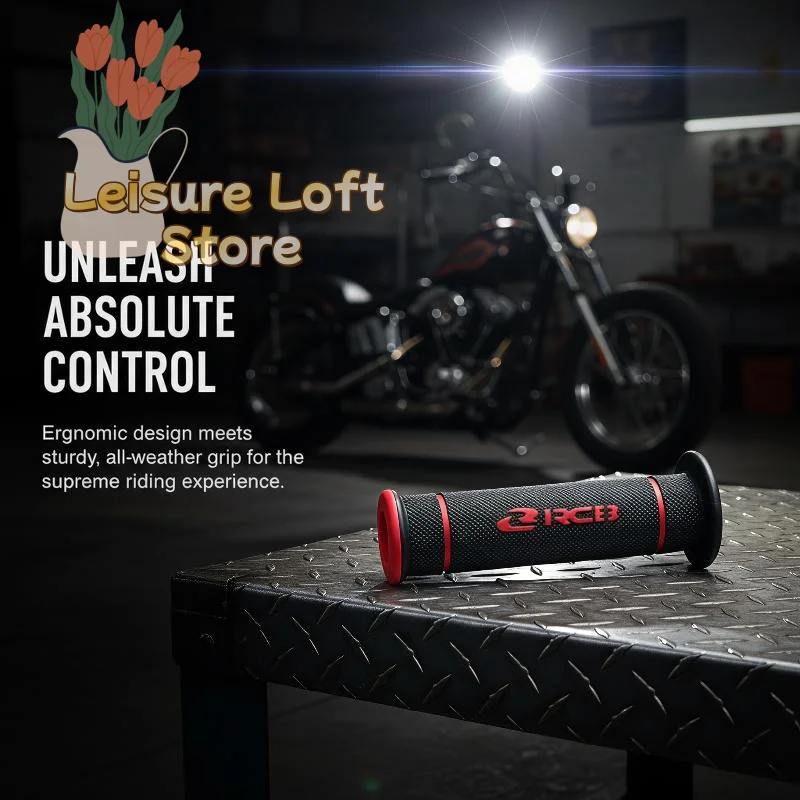 RCB Motorcycle Handlebar Grips Non Slip Texture Comfortable Grip For Street
