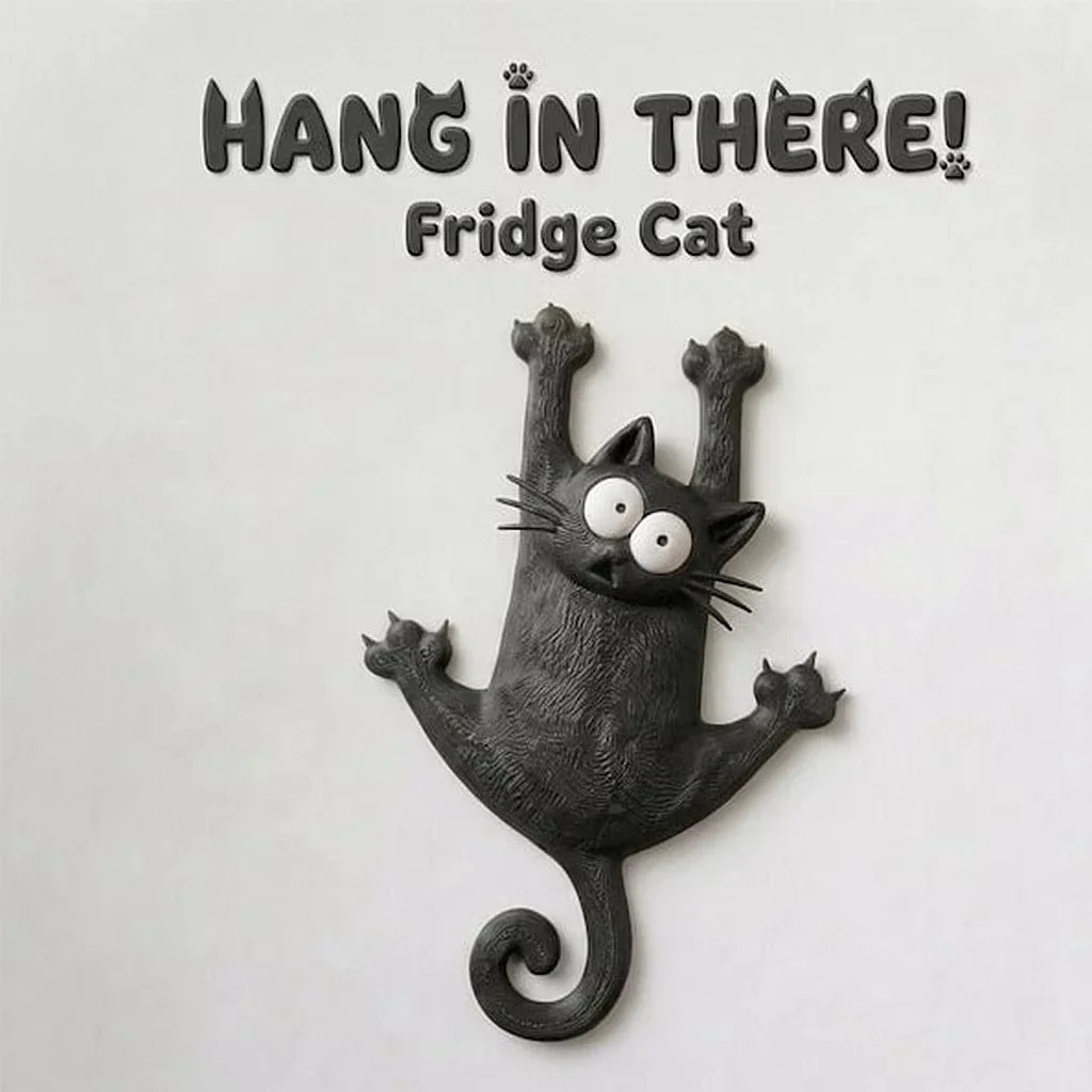 New Cute Magnetic Cat Refrigerator Magnet 