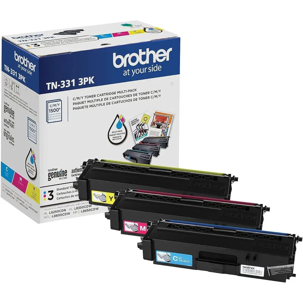 

Original 3-Pack Color Toner Cartridges - Cyan, Magenta, and Yellow