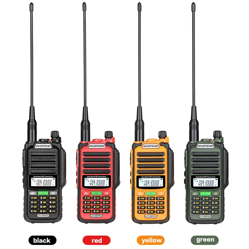 BaoFeng UV98 Pro Walkie Talkie Professional UV98 V2 Plus 10W Powerful Waterproof VHF UHF Dual Band Two Way Radio