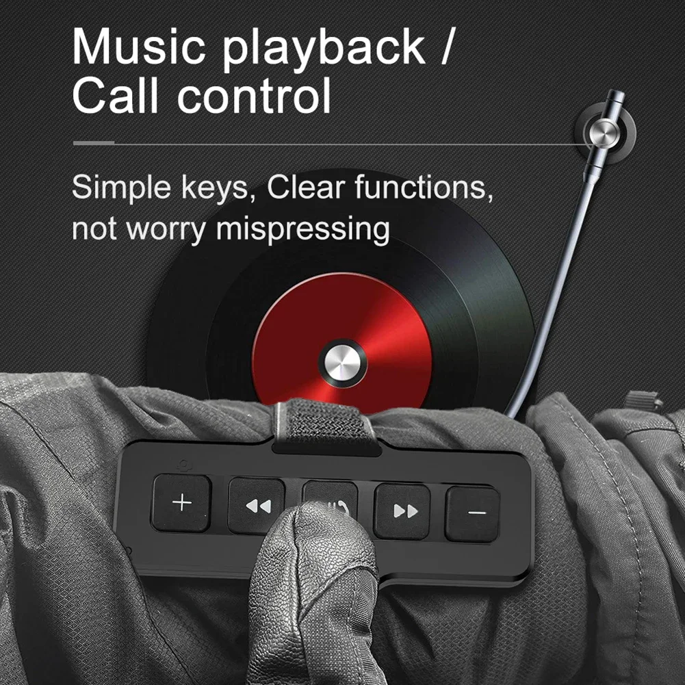 Wireless Media Button Bluetooth-Compatible 5 Keys Car DVD Music Player Waterproof Car Steering Wheel MP3 Music Player Controller