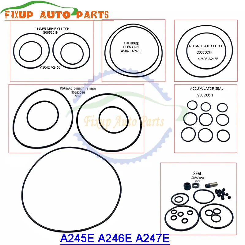 

A245E A246E A247E Auto Transmission Repair Kit L/R BRAKE Seal FORWARD DIRECT CLUTCH Sealing Ring For TOYOTA CELICA COROLLA Mark