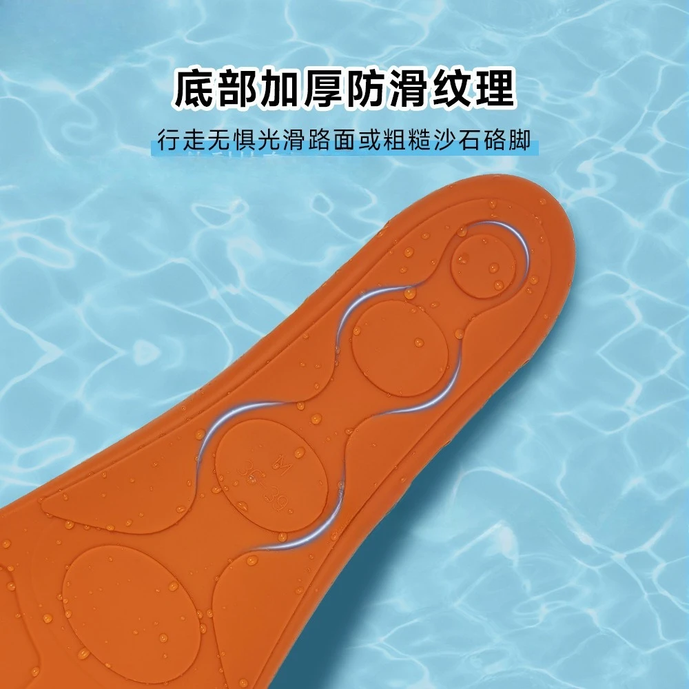 زعانف سباحة قصيرة مع زعانف غوص من السيليكون الناعم والدانتيل عصرية ومتينة