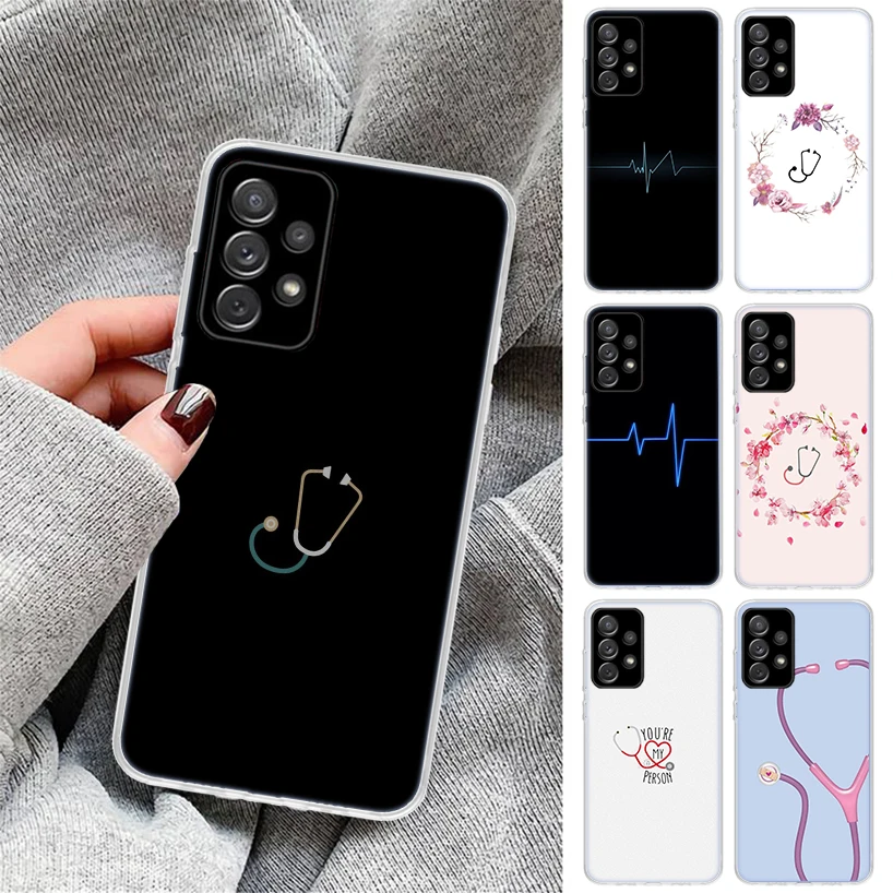 Чехол для телефона Nurse Medical Medicine для Samsung Galaxy A16 A15 A14 A13 A56 A55 A54 A53 A36 A35 A34 A33 A26 A25 A24 A23 A05S A04S A