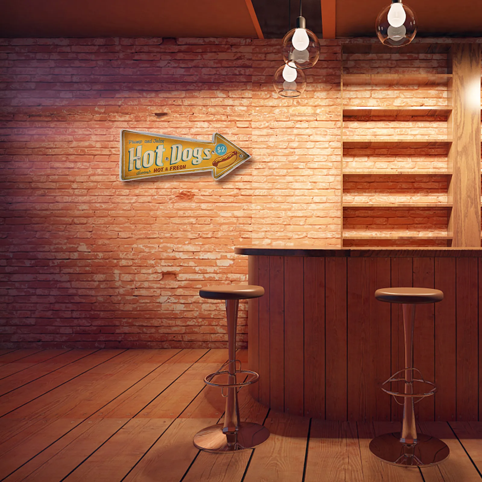 Restaurant Lighting Decoration - 1Pcs American Retro Style Iron Hot