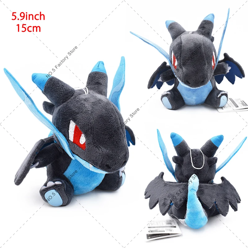 18 Stile Glänzende Glurak-Plüschtiere Pokemon Mega Evolution X & Y Glurak Weiche Stofftiere Spielzeugpuppe Geschenk für Halloween – Detail 2