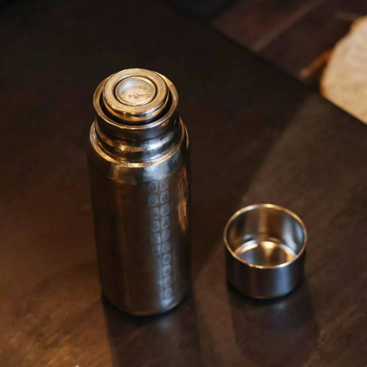 480ml Pure Titanium Thermal Water Bottle With Temperature Display,Double-layer Vacuum Flask,Business Gift,Portable Thermos Cup