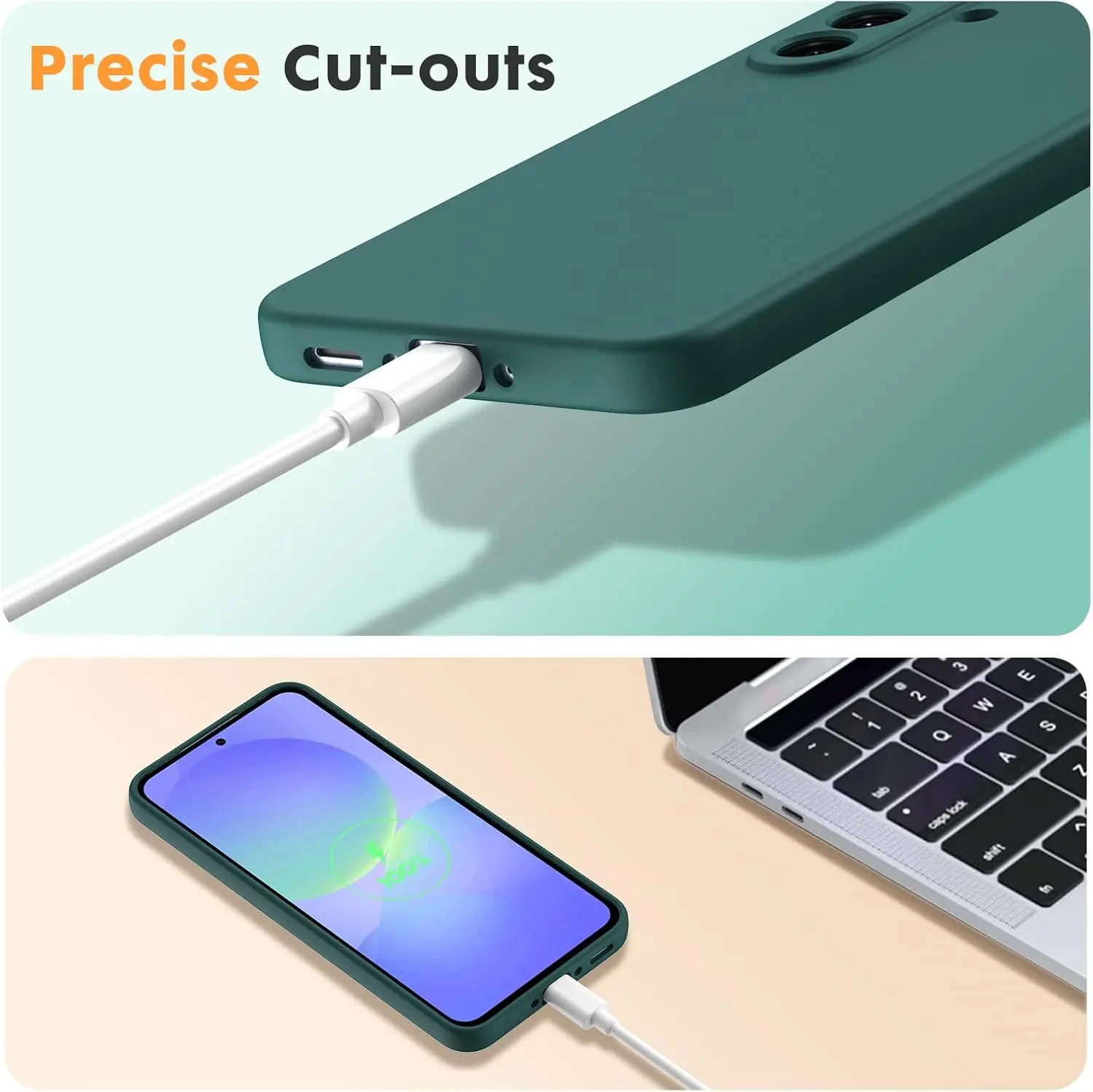 Original Liquid Silicone Case For Samsung Galaxy A56 A55 A35 A34 A54 A15 A53 A73 A23 A32 A52 A16 A26 A36 4G 5G Full Cover Soft - náhled 2