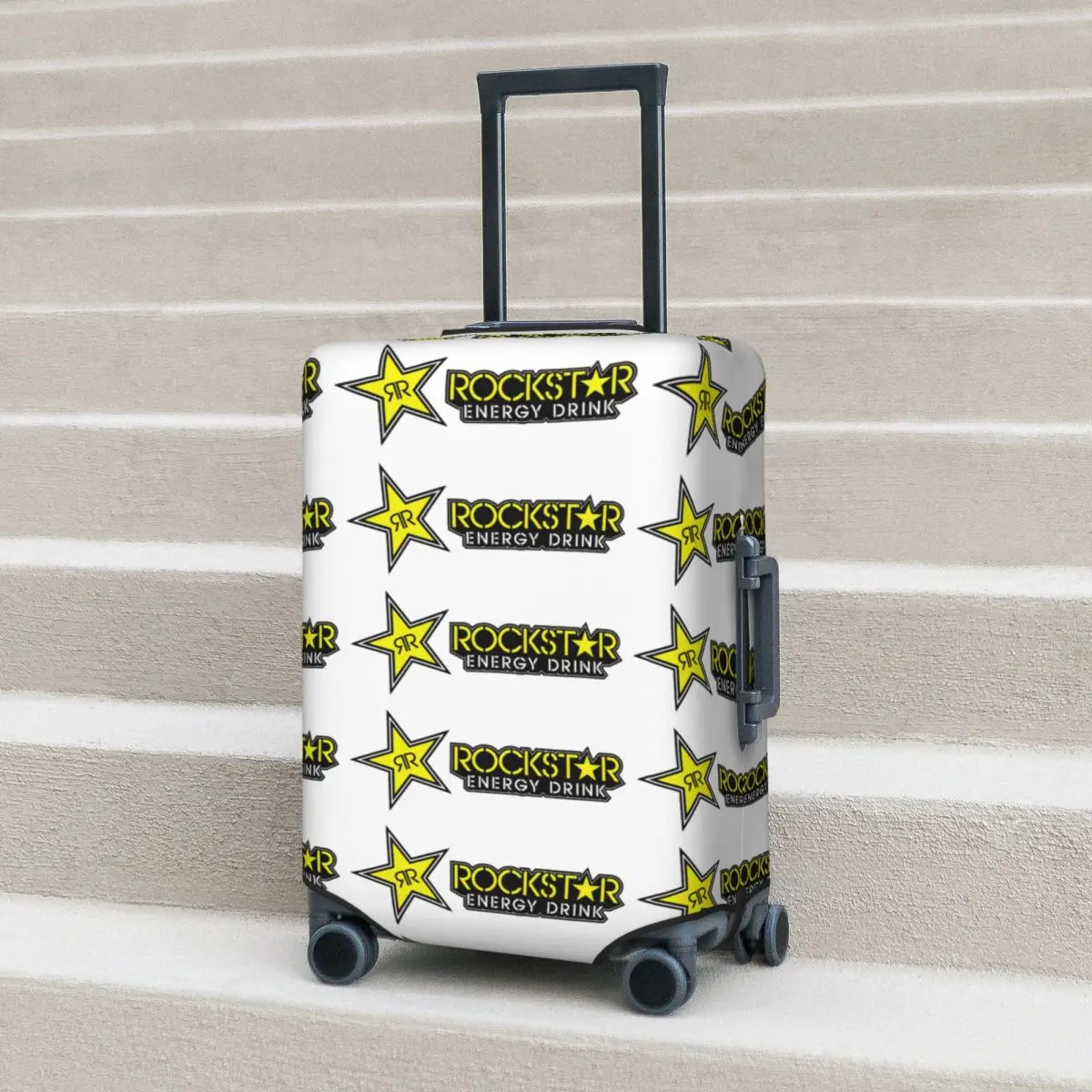 

Rockstar Energy Drink Suitcase Cover Protection Elastic Travel Luggage Protector Covers for 18-32 Inch