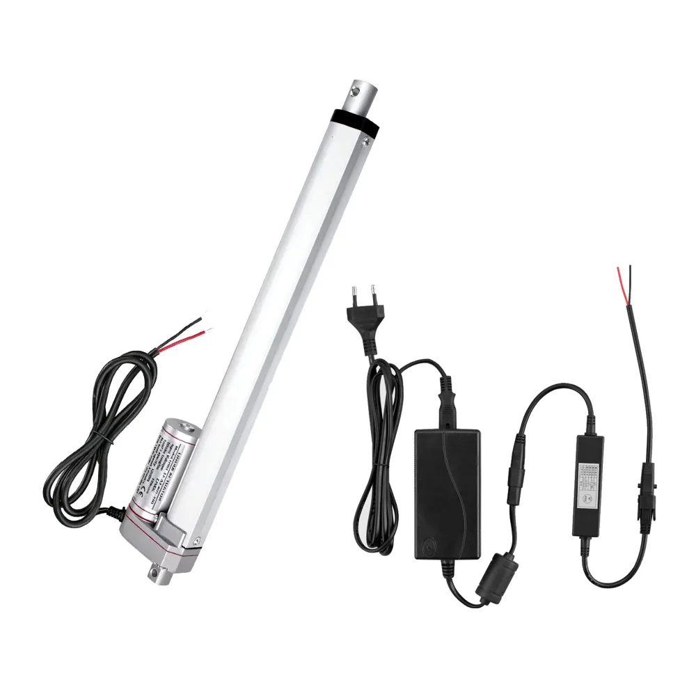 

Двигатель линейного привода DC12V с блоком питания, кронштейн для крепления пульта дистанционного управления 750N 1000N 1500N 3000N, приводной двигатель для двери