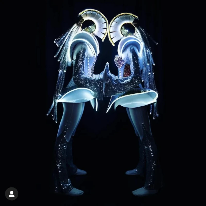 Future LED Light Bobot Dance Suit Music Festival Celebrate Prom Party Show Costume Dancer Show Club Dress