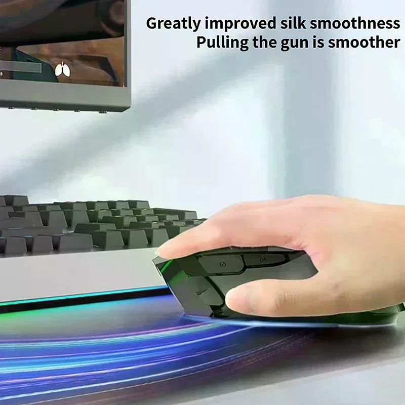 1Set Mouse Skate Feet Pad for Logitech G502 Superlight Mouse Glides Curve Edge Mouse Non-slip Foot Stickers w/Alcohol Pad