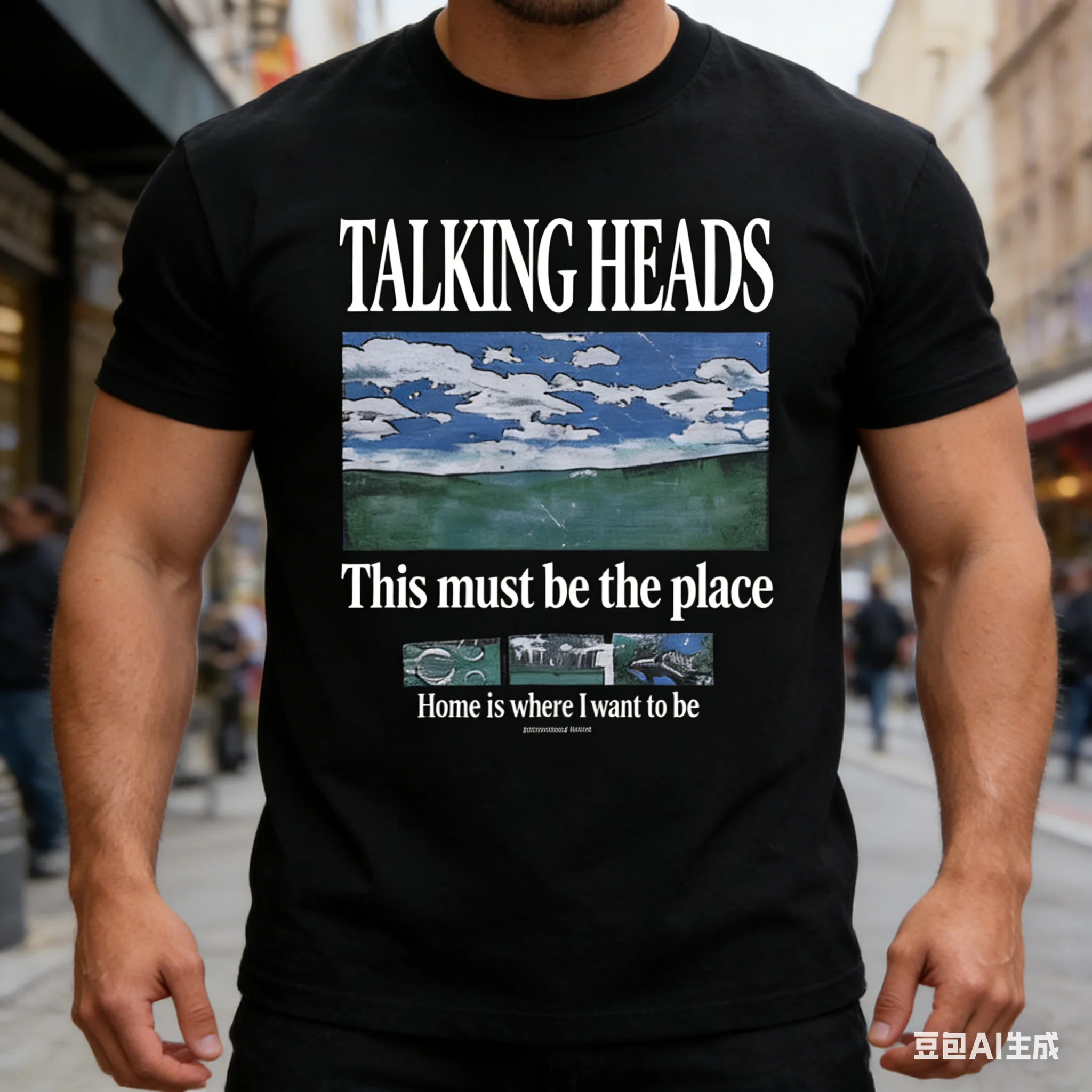 Summer Clothing Places - Talking Heads Graphic T-Shirt This Must